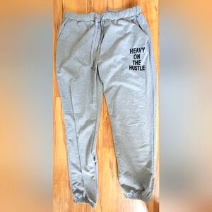 Brand New "Heavy On The Hustle" Joggers Pants Taper Leg Sweatpants XL
